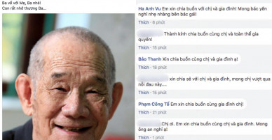Hà Anh, Bảo Thanh gửi lời chia buồn khi bố MC Thảo Vân đột ngột qua đời