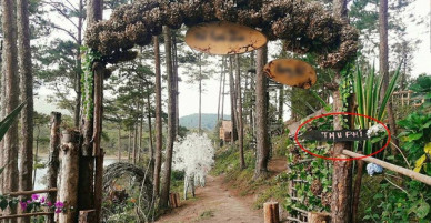 Ghé thăm phim trường Đà Lạt có biển thu phí nhưng không chịu trả tiền, còn lớn tiếng quát nạt: Mày đụng luật sư rồi đấy con