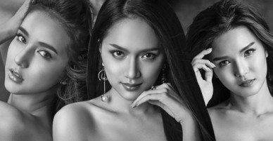 Hương Giang và các thí sinh Hoa hậu Chuyển giới đọ sắc với ảnh chân dung