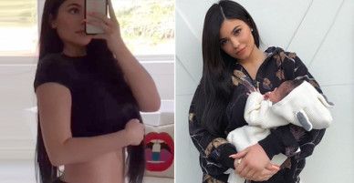Kylie Jenner gây ngỡ ngàng với bụng phẳng lì sau 1 tháng sinh con