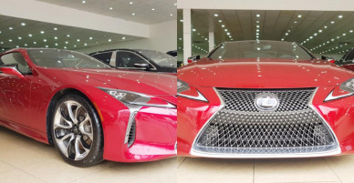 Lexus LC500 trưng bày tại showroom với giá bán gần 10 tỷ đồng