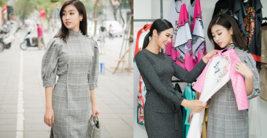 Ngọc Hân chọn áo dài cho Mỹ Linh, chuẩn bị cho show diễn
