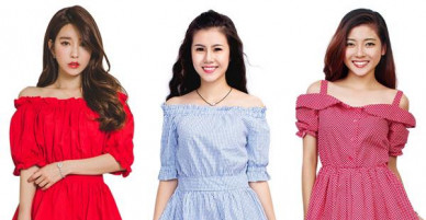 Ngày 8/3 sắp đến gần, học ngay cách diện đầm xòe trễ vai để bừng sáng khắp mọi nơi