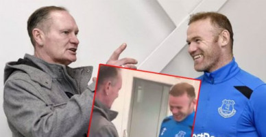 ‘Siêu quậy’ Gascoigne gặp lại Rooney, tái hiện hành động thưởng tiền