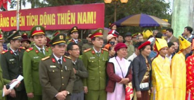 Thắt chặt an ninh tại lễ hội đền Trần Thái Bình