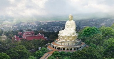 Tượng Phật ngồi lớn nhất Đông Nam Á ở Bình Định