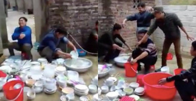 Clip: Niềm vui ngày 8/3 của hội chị em đơn giản là nhìn cánh đàn ông rửa chén!