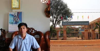 Thiếu tá công an mang súng vào trường học đánh học sinh và bảo vệ
