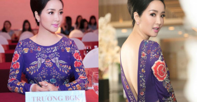 Hoa hậu Giáng My nổi bật và quyến rũ trong trang phục của Roberto Cavalli