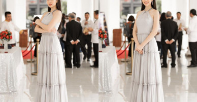Hoa hậu Đỗ Mỹ Linh khoe vẻ đẹp dịu dàng, quyến rũ