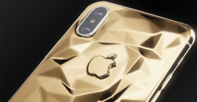iPhone X gắn vàng giá đắt hơn bản gốc 5 lần