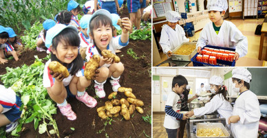 Một bữa ăn trưa của trẻ em Nhật Bản cũng chứa đầy những bài học quý giá