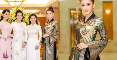 Á Hậu Huyền My khoe vẻ đẹp kiêu sa đọ sắc cùng HH Mỹ Linh, Kỳ Duyên