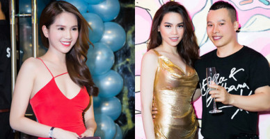 Ngọc Trinh, Hà Hồ cùng dàn sao tới chúc mừng ông bầu Vũ Khắc Tiệp