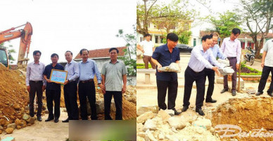 Tổng công ty xây dựng số 1 tài trợ 500 triệu đồng xây trường ở Quảng Bình