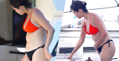 Selena Gomez mặc bikini để lộ vết sẹo từ lần phẫu thuật ghép thận