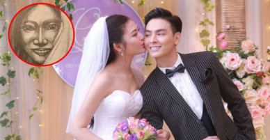 Trổ tài vẽ chân dung, ông xã Chúng Huyền Thanh khiến vợ hết hồn bởi khác xa người thật