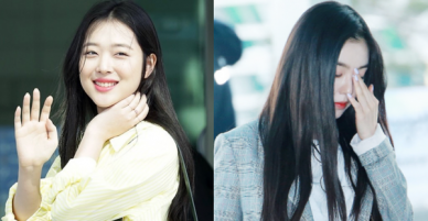 Màn đụng độ hiếm hoi giữa 2 nữ thần Sulli và Irene, Red Velvet đồng loạt lộ chân thô và mụn lấm tấm