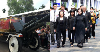 Linh cữu nguyên Thủ tướng Phan Văn Khải về tới quê nhà