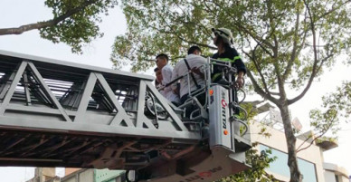 Cháy ở khách sạn trung tâm Sài Gòn