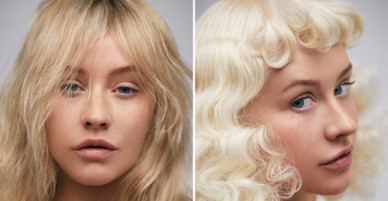 Christina Aguilera hoàn toàn khác lạ khi để mặt mộc