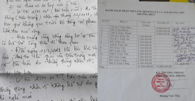 Tiền hỗ trợ HS bị ảnh hưởng Formosa không chi cho GV đi nghỉ mát
