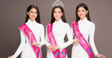 Cùng diện áo dài trắng sau 2 năm đăng quang, Top 3 Hoa hậu Việt Nam 2016 ai xinh đẹp hơn?