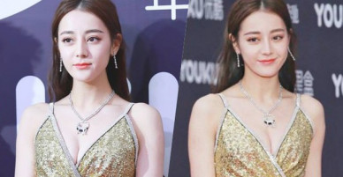 Chùm ảnh đẹp mãn nhãn của Địch Lệ Nhiệt Ba khi lần đầu tiên khoe vòng một căng đầy quyến rũ
