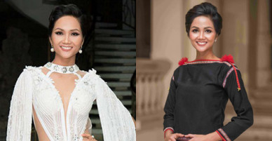 Trang phục tôn làn da của Hoa hậu HHen Niê