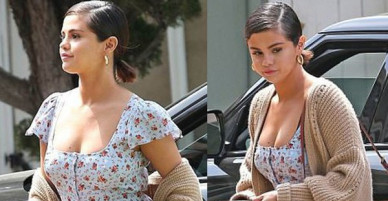 Selena mặc váy trễ nải khoe vòng 1 căng đầy, Justin hẳn sẽ tiếc nuối khi nhìn thấy!