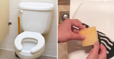 WC sạch mùi hôi nhờ chiếc tất và mẩu xà phòng thừa