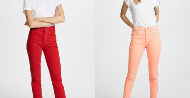 Zara cùng loạt thương hiệu khác lăng xê nhiệt tình mẫu quần jeans sắc màu trong hè này