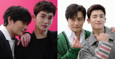 Khoảnh khắc cực phẩm: Jang Dong Gun và Park Hyung Sik đã đẹp, lại còn dựa vào nhau tình bể bình