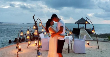 Bình Minh và bà xã ngọt ngào kỉ niệm 10 năm bên nhau tại thiên đường Maldives