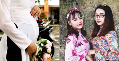 Nữ sinh mặc áo dài chụp ảnh kỉ yếu lộ bụng mỡ mà ai cũng tưởng có bầu