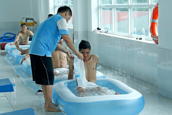 phục hồi, thể lực, sức khỏe, tin8, hình ảnh, đạp xe, bơi lội, phòng lạnh, Việt Nam, World Cup, World Cup 2018