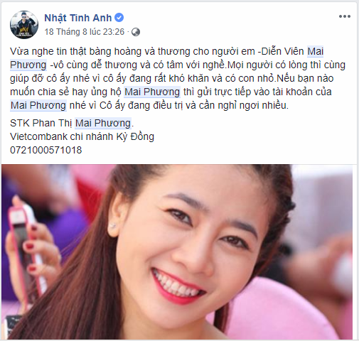 Mai Phương, diễn viên, nghệ sĩ Việt, tấm lòng, giúp đỡ, ung thư phổi, thời kì cuối, tin8