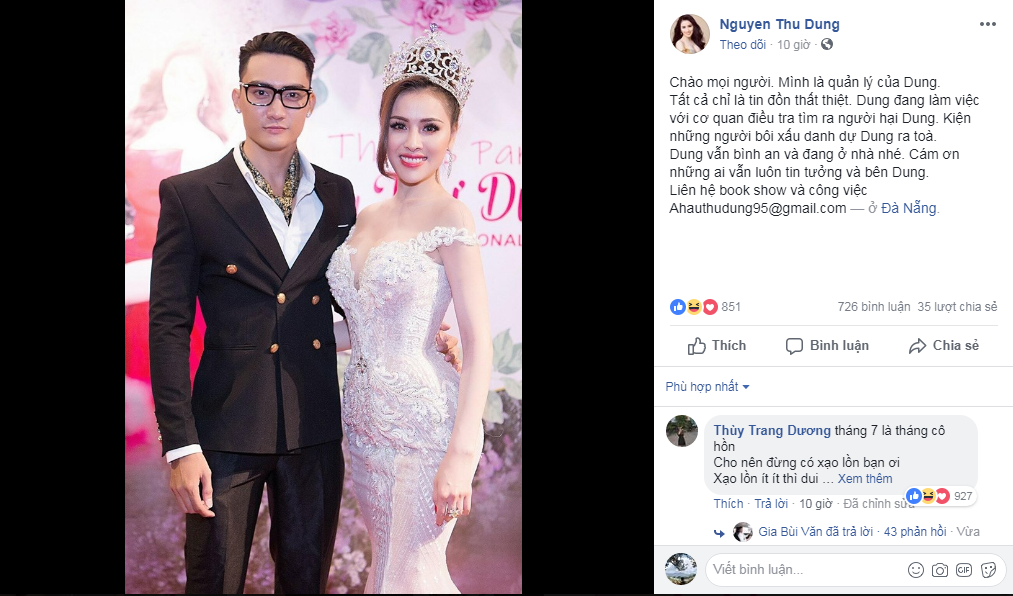 Á hậu Thư Dung, làm gái, đi khách, tin8, chân dài, người nổi tiếng, Mc Cao Vy