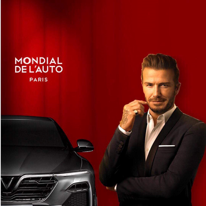 David Beckham, Vinfast, Vingroup, Phạm Nhật Vượng, triển lãm xe, Hoa hậu Tiểu Vy, tin8