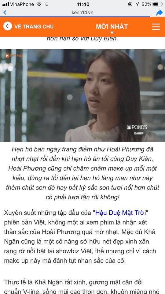 Hậu duệ mặt trời, khả ngân, kênh 14, chơi xấu, tin8