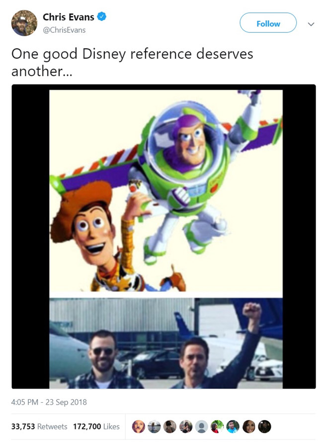 Chris Evans, Captain America, Marvel, tin8, siêu anh hùng, chia tay, Iron Man, Robert Dawney Jr., Toy Story