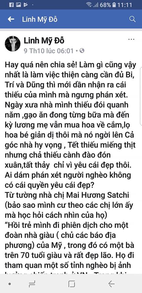 phát ngôn, gây sốc, Mỹ Linh, tin8, trạng thái, chia sẻ, Thủ Thiêm, tranh cãi