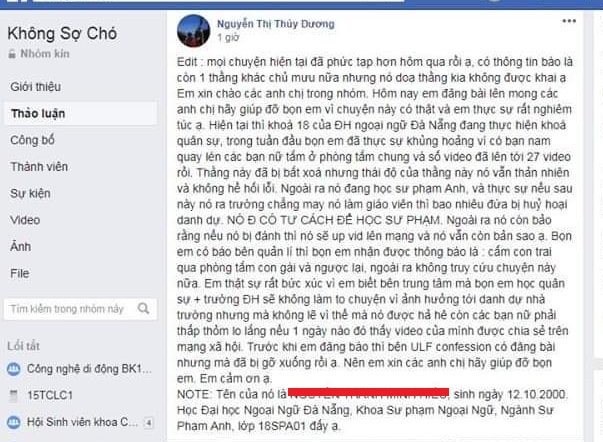 nam sinh, biến thái, nam sinh biến thái, quay lén, nữ sinh tắm. quay lén nữ sinh tắm, đại học Ngoại ngữ Đà Nẵng, tin8