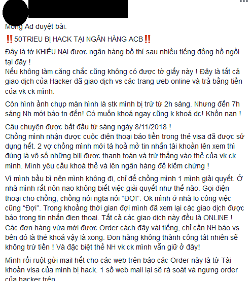 ACB, hacker, 50 triệu, khách hàng, bị mất, tin8