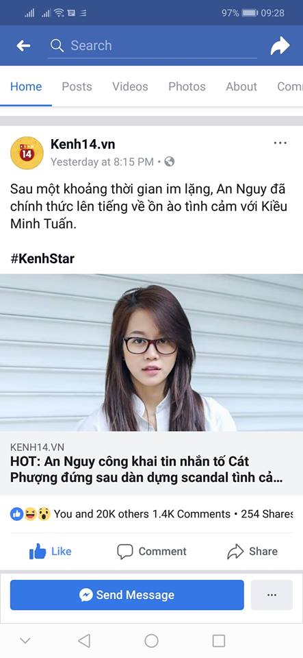 Cát Phượng, Kiều Minh Tuấn, An Nguy, tình tay ba, scandal, chiêu trò, tin nhắn, vạch trần, tin8