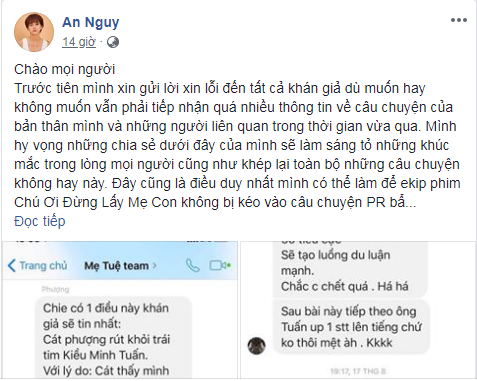 Cát Phượng, Kiều Minh Tuấn, An Nguy, tình tay ba, scandal, chiêu trò, tin nhắn, vạch trần, tin8