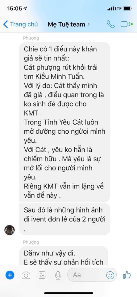 Cát Phượng, Kiều Minh Tuấn, An Nguy, PR, phim, tình cảm, tin8, tin nhắn, mẹ Tuệ